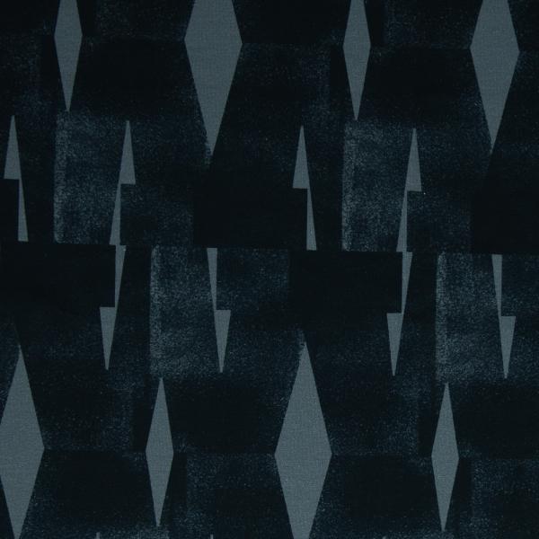 Sweat - French Terry Winter Ready by Thorsten Berger, altmint/smaragd, schwarz - grafisches Muster
